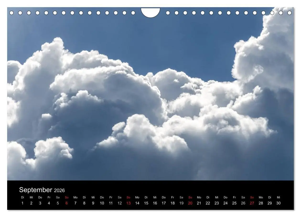 Bild: 9783516096606 | Wolkenmalerei (Wandkalender 2026 DIN A4 quer), CALVENDO Monatskalender