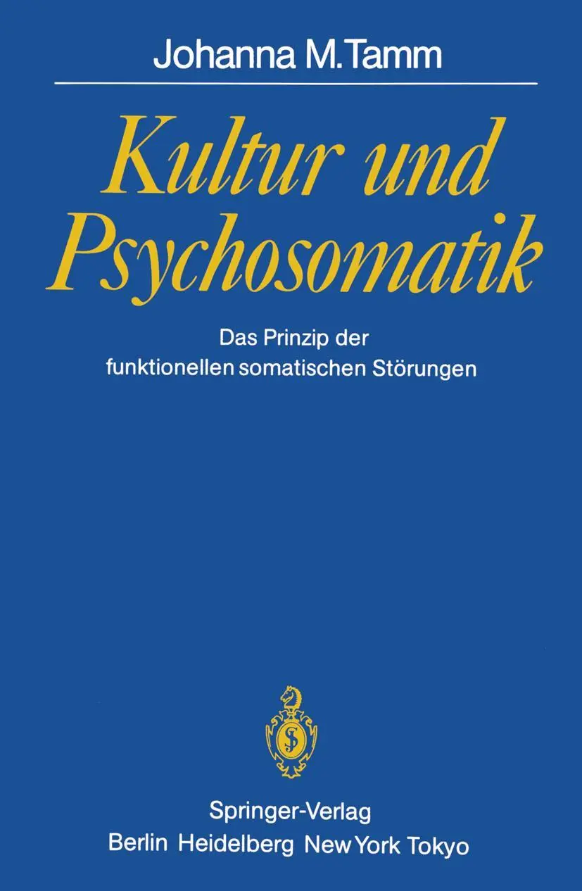 Cover: 9783540136606 | Kultur und Psychosomatik | Johanna M. Tamm | Taschenbuch | x | Deutsch