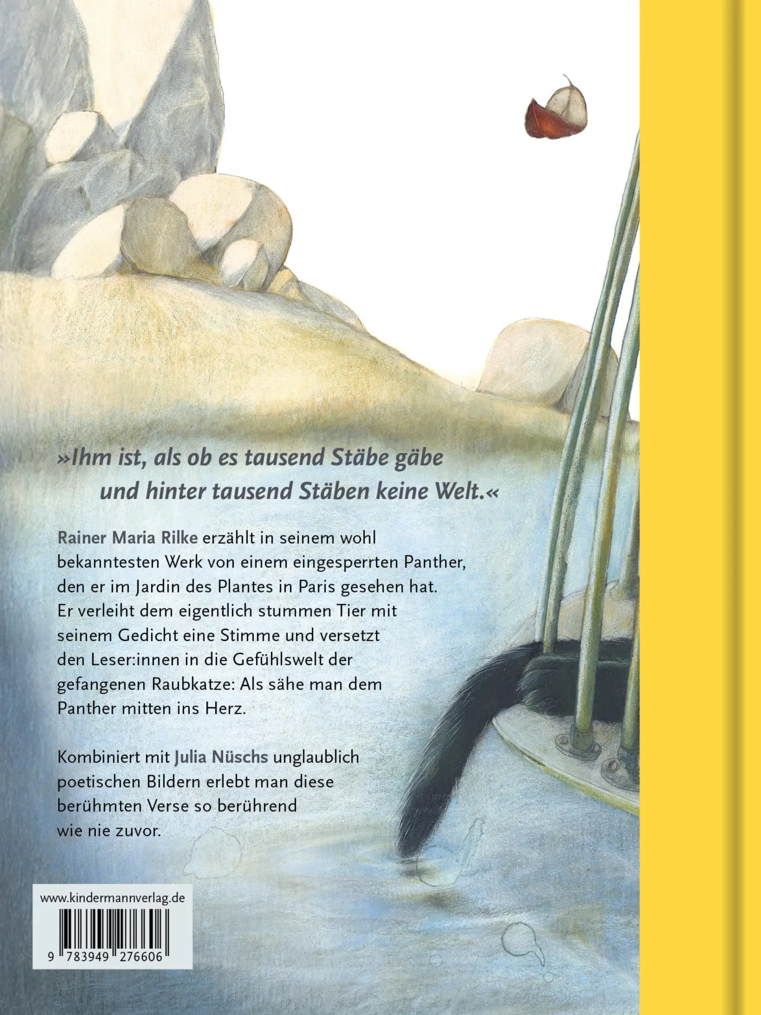 Rückseite: 9783949276606 | Der Panther | Poesie für Kinder im kleinen Format | Rainer Maria Rilke