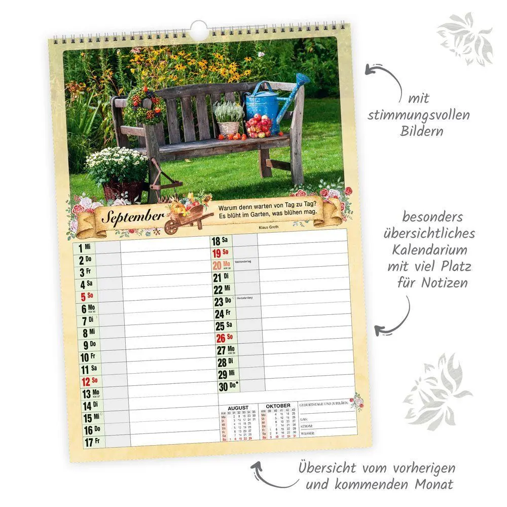 Bild: 9783988026606 | TRÖTSCH - Großbildkalender Der große Rentnerkalender 2027 | KG | 24 S.