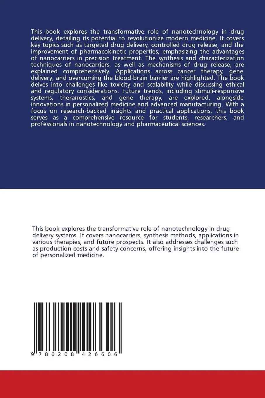 Rückseite: 9786208426606 | Nanotechnology in Drug Delivery | Arti Ghorpade | Taschenbuch | 2025