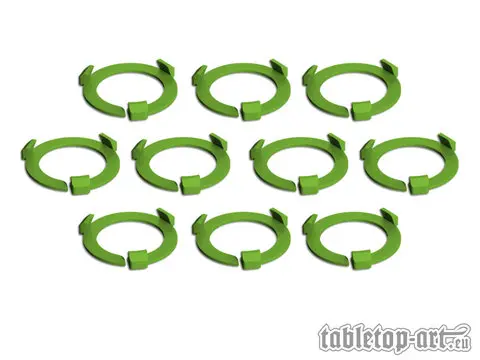 Cover: 704270726706 | Squad Marker - 28.5mm Light Green (10) | Tabletop-Art