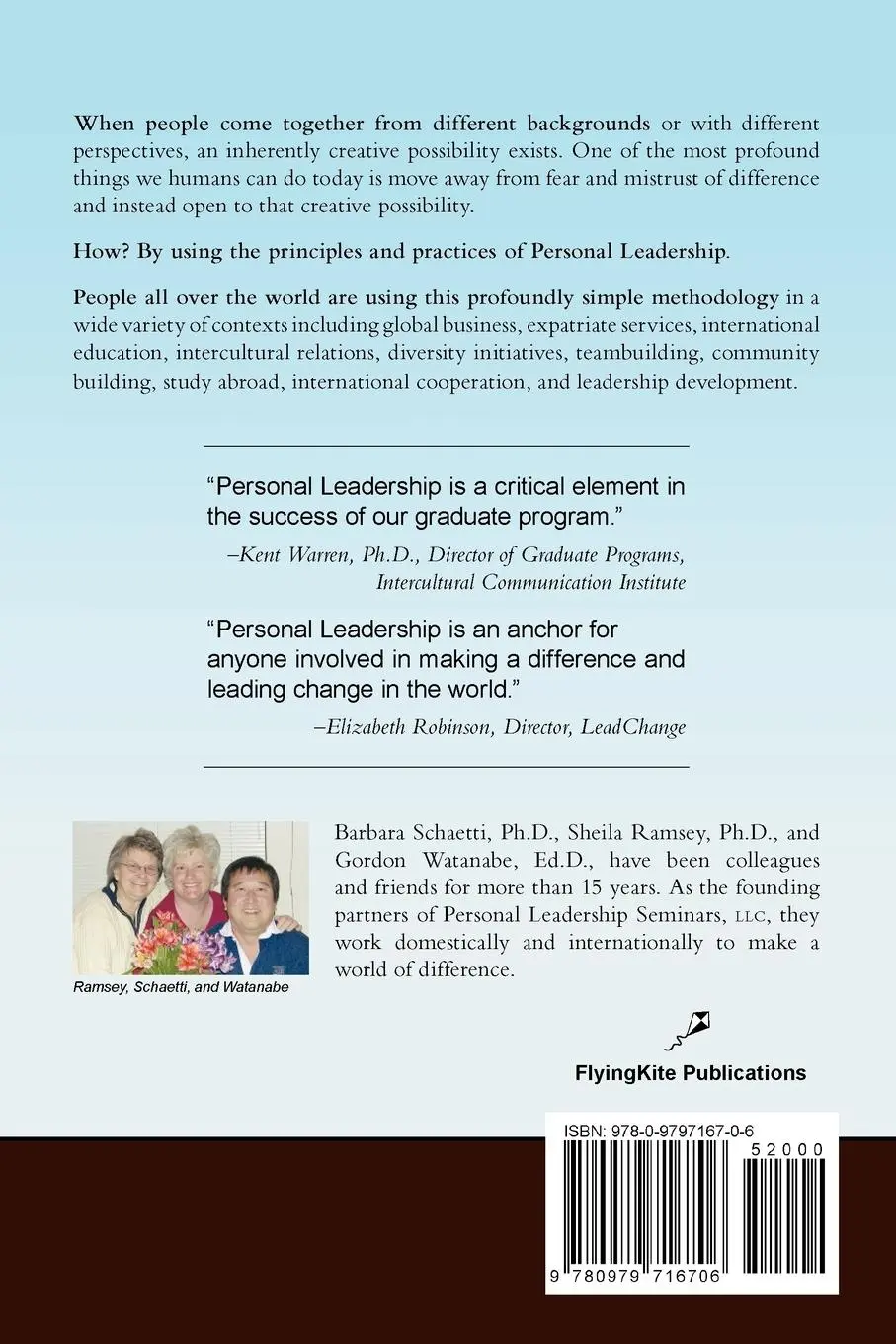 Rückseite: 9780979716706 | Making a World of Difference. Personal Leadership: A Methodology of...
