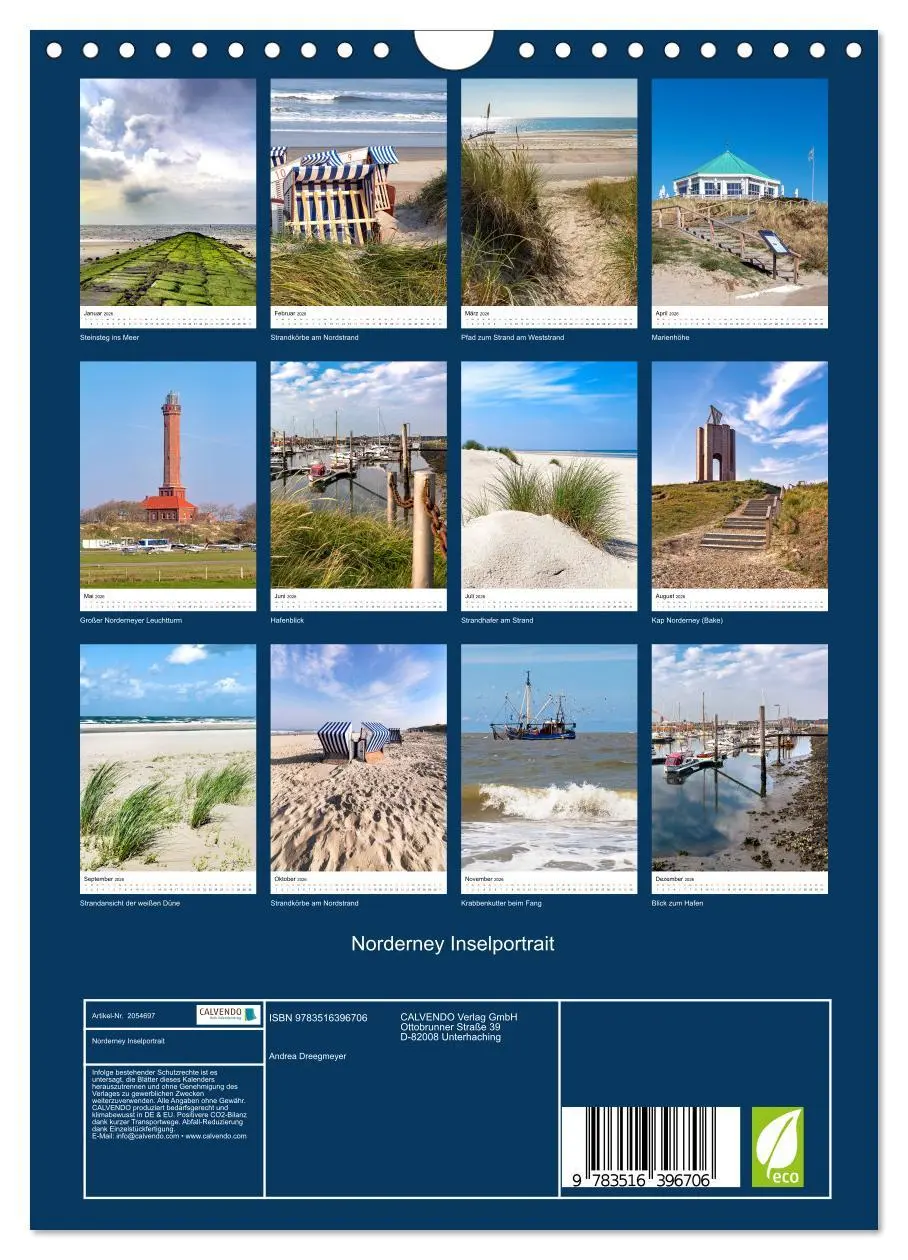 Bild: 9783516396706 | Norderney Inselportrait (Wandkalender 2026 DIN A4 hoch), CALVENDO...