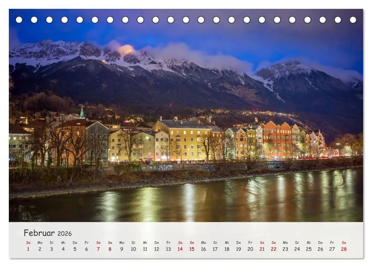 Bild: 9783516606706 | Innsbruck - Die schöne Hauptstadt Tirols (Tischkalender 2026 DIN A5...