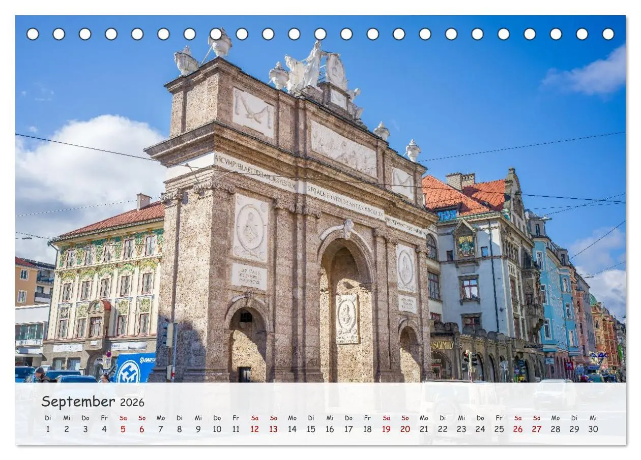Bild: 9783516606706 | Innsbruck - Die schöne Hauptstadt Tirols (Tischkalender 2026 DIN A5...