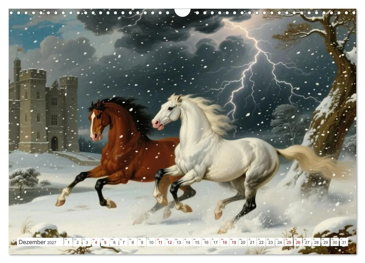 Bild: 9783516776706 | Pferdegemälde, inspiriert von den Alten Meistern (Wandkalender 2027...