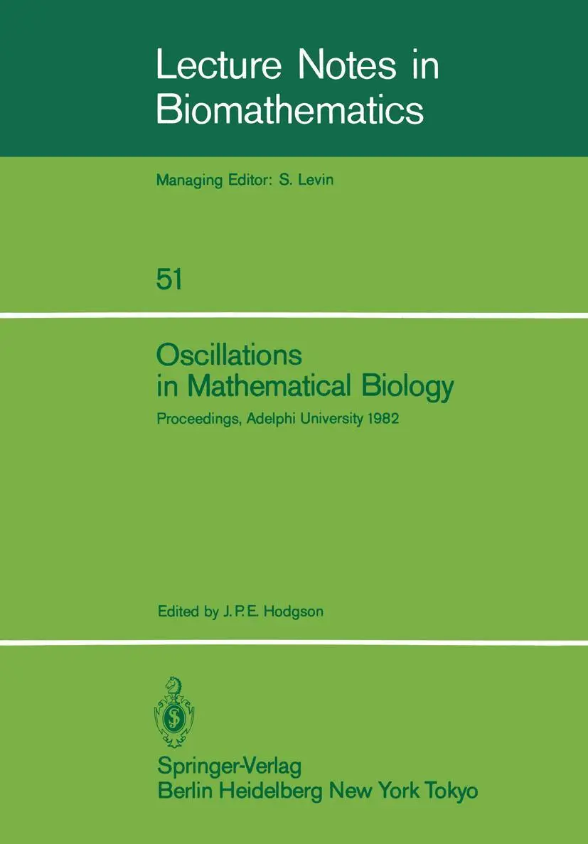 Cover: 9783540126706 | Oscillations in Mathematical Biology | J. P. E. Hodgson | Taschenbuch