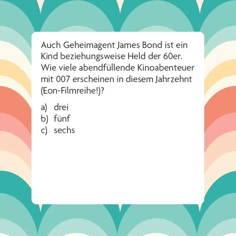 Bild: 9783747206706 | Das 60er Quiz | Box mit 66 Spielkarten und Anleitung | Helmer (u. a.)