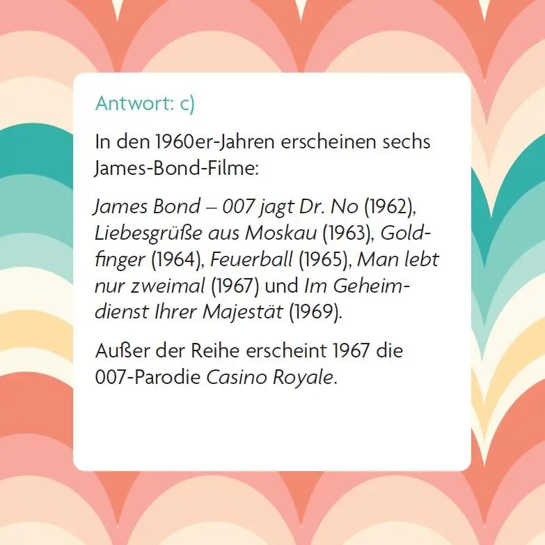 Bild: 9783747206706 | Das 60er Quiz | Box mit 66 Spielkarten und Anleitung | Helmer (u. a.)