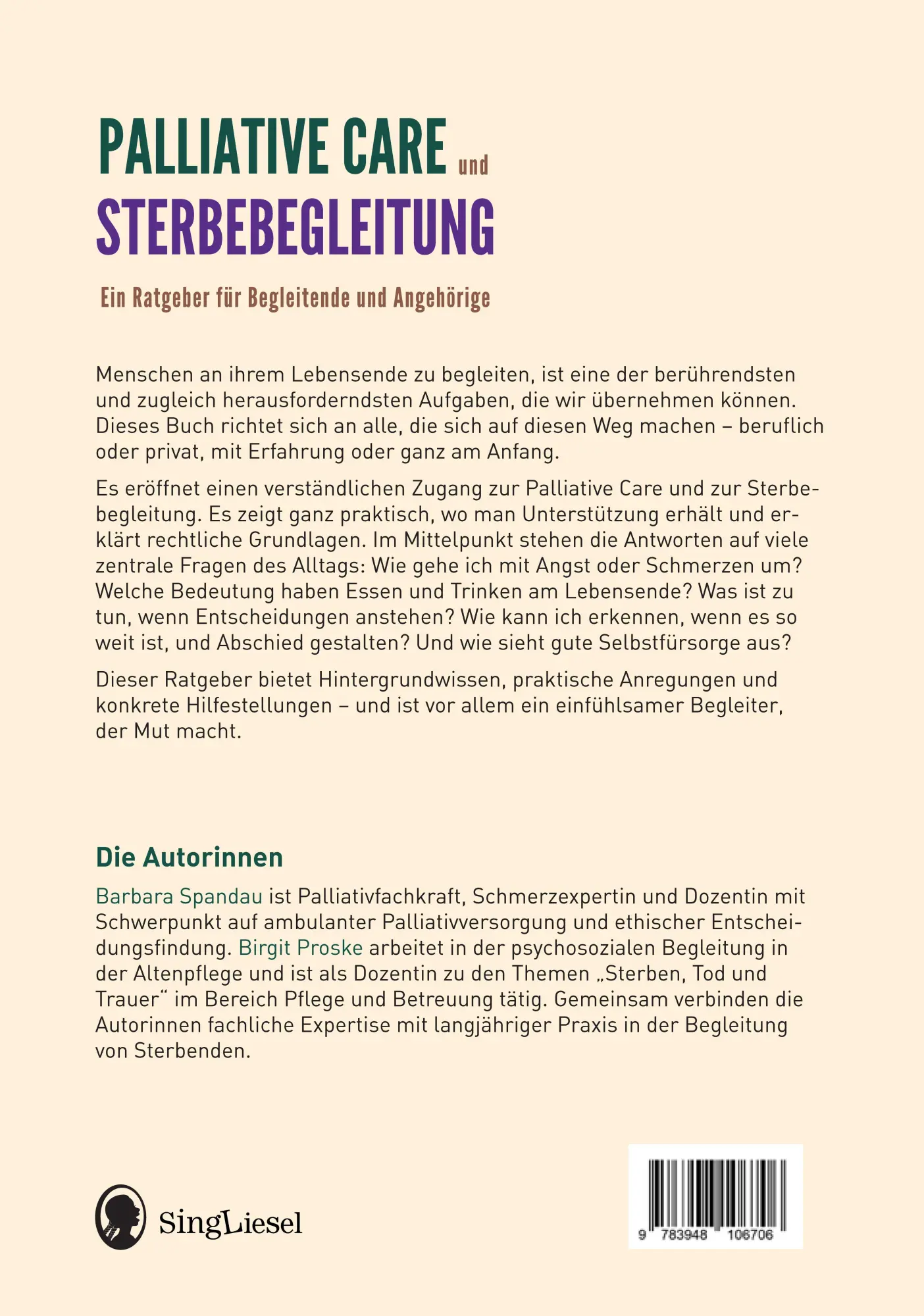 Bild: 9783948106706 | Palliative Care und Sterbebegleitung Ein Ratgeber für Begleitende...