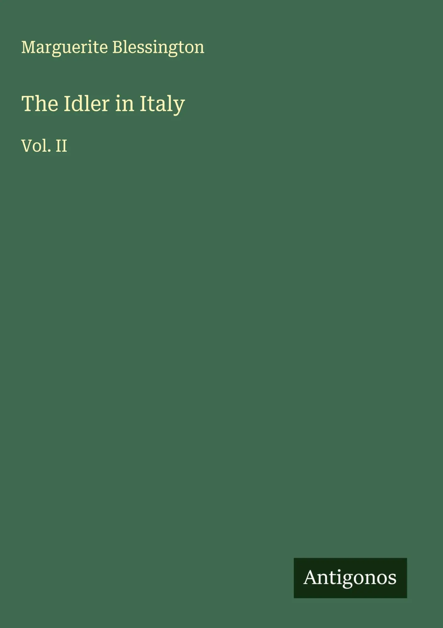 The Idler in Italy