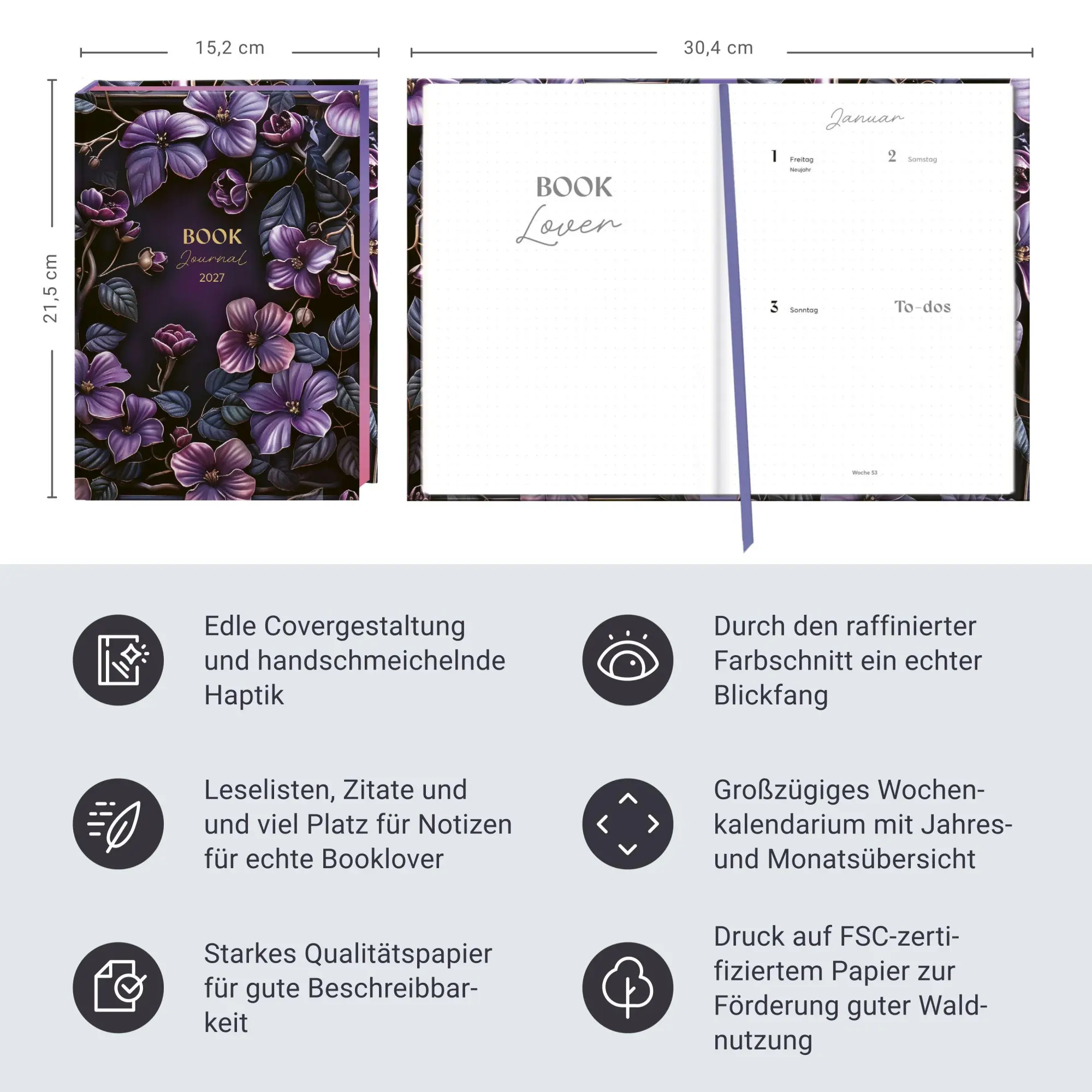 Bild: 9783756416806 | Romance Book Journal 2027 | Buch | Bullet Journal Kalender Heye | 2027