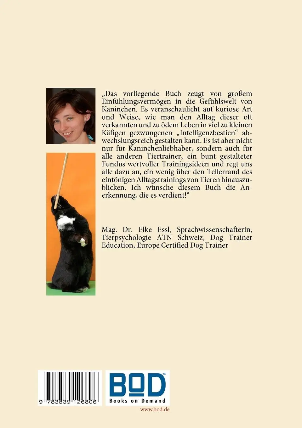 Rückseite: 9783839126806 | FUNNY BUNNY | Spiel und Spaß mit Kaninchen | Karina Niemczyk | Buch