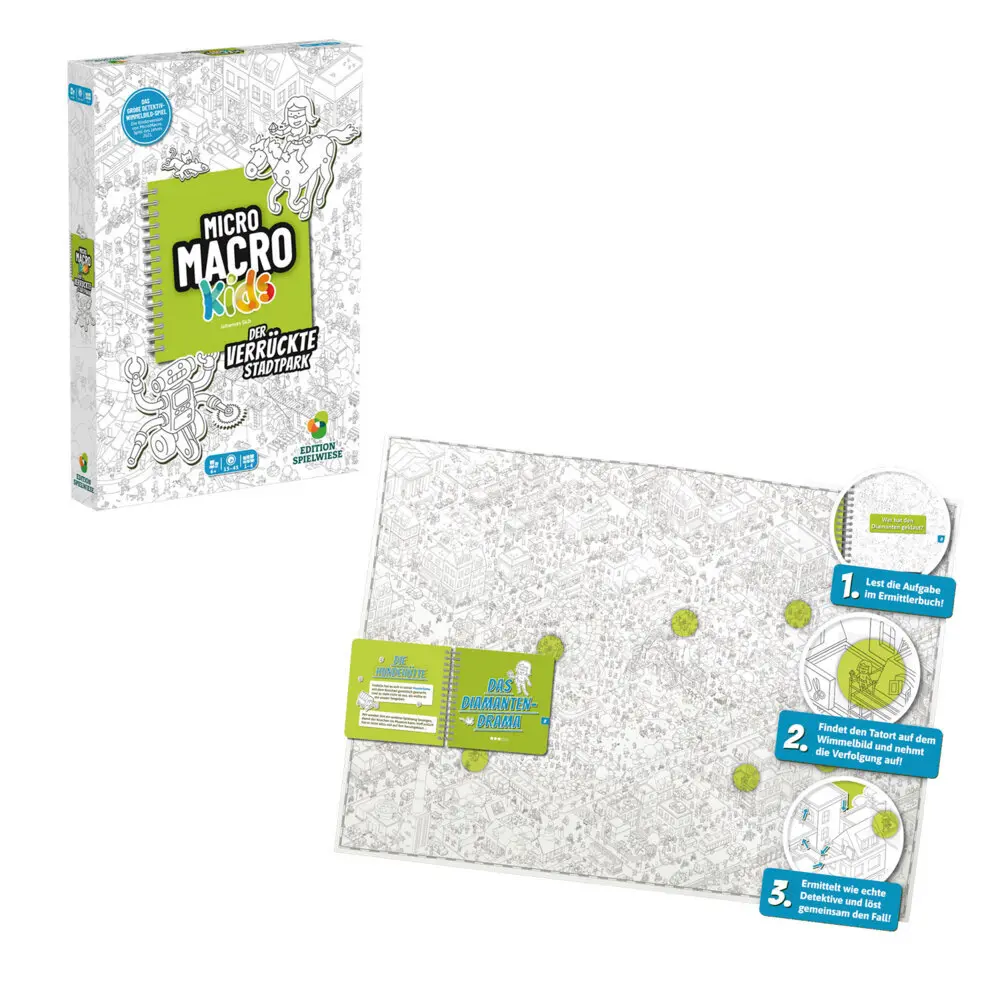 Bild: 9783982686806 | MicroMacro Kids: Der verrückte Stadtpark | Hard Boiled Games | Spiel