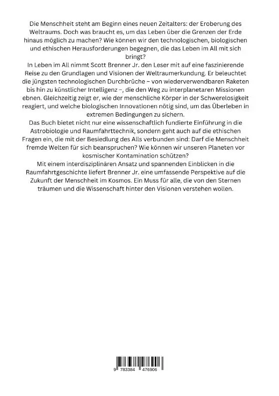 Rückseite: 9783384476906 | Leben im All | Scott Brenner Jr. | Taschenbuch | 260 S. | Deutsch
