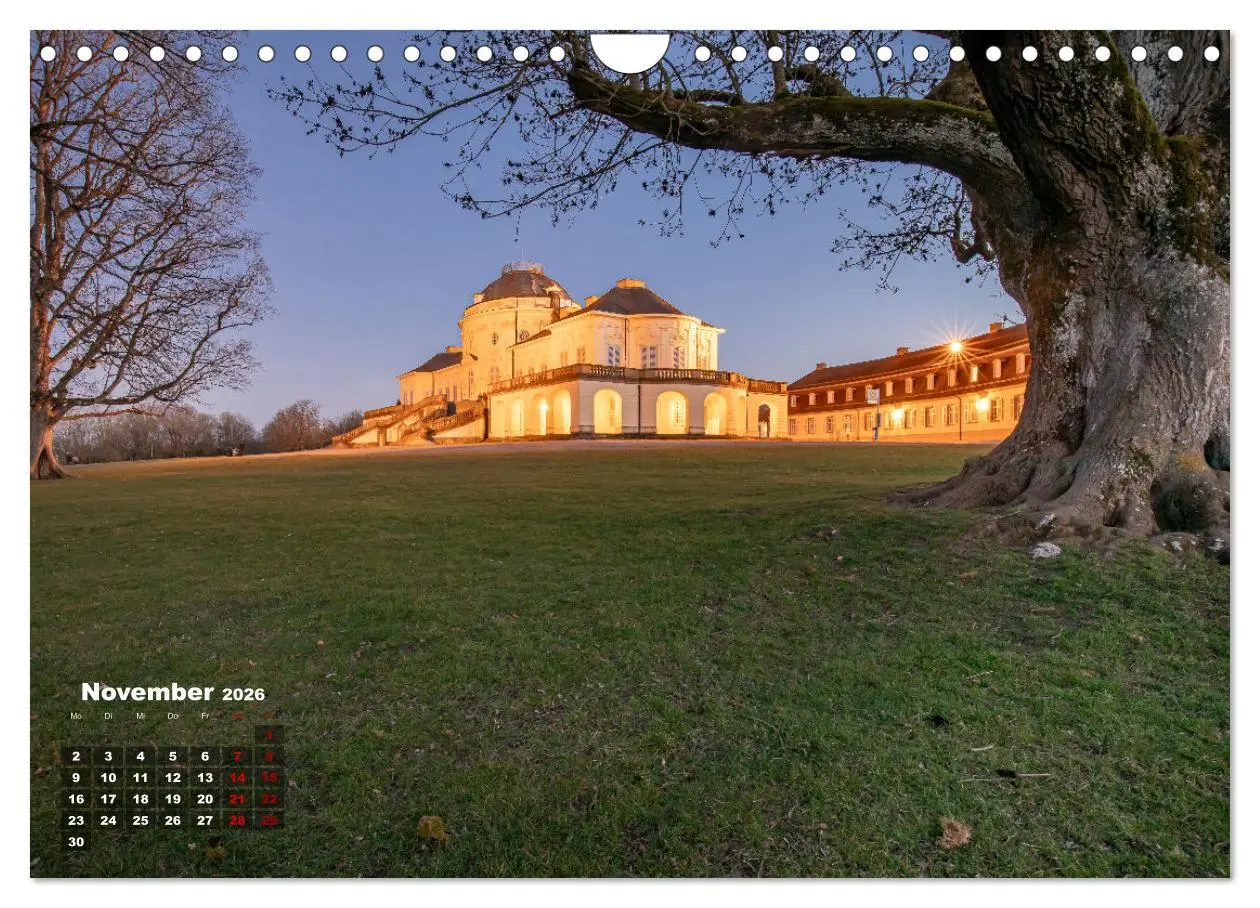 Bild: 9783457286906 | Schloss Solitude bei Tag und bei Nacht (Wandkalender 2026 DIN A4...