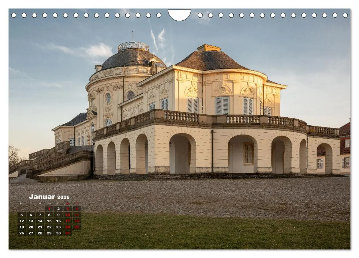 Bild: 9783457286906 | Schloss Solitude bei Tag und bei Nacht (Wandkalender 2026 DIN A4...