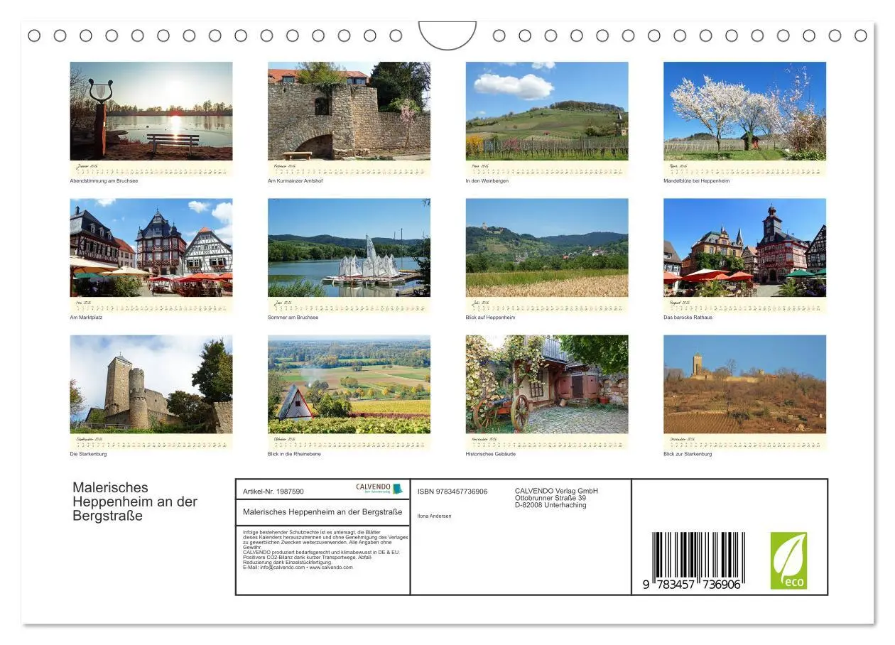 Bild: 9783457736906 | Malerisches Heppenheim an der Bergstraße (Wandkalender 2026 DIN A4...