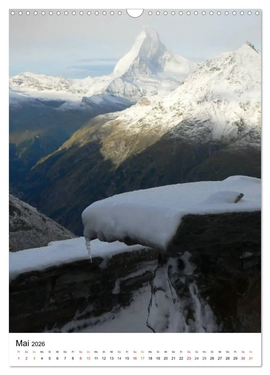 Bild: 9783516446906 | Horu Matterhorn im Hochformat (Wandkalender 2026 DIN A3 hoch),...
