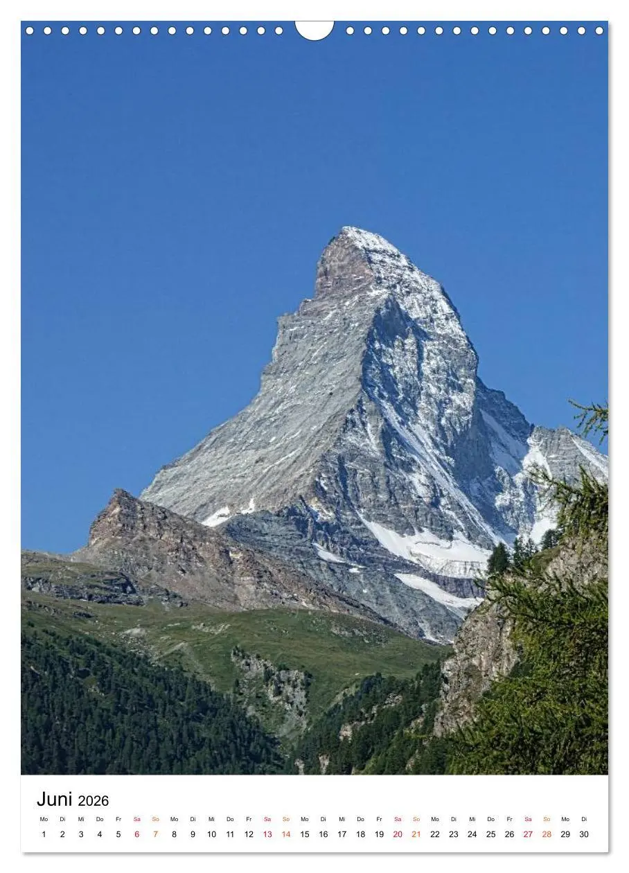 Bild: 9783516446906 | Horu Matterhorn im Hochformat (Wandkalender 2026 DIN A3 hoch),...