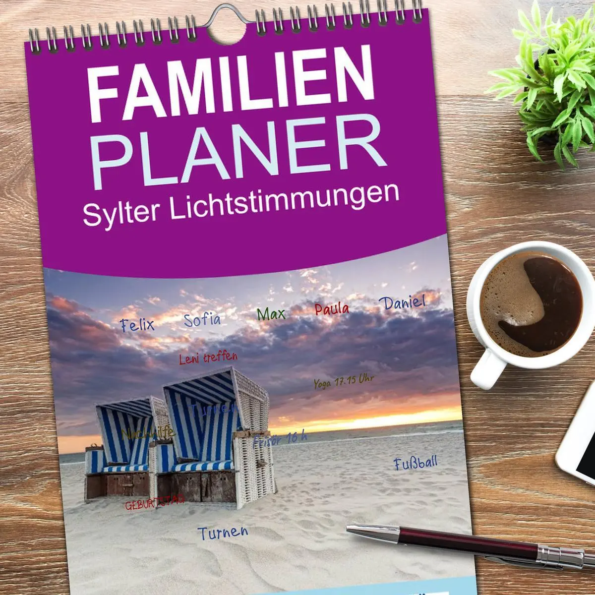 Bild: 9783516516906 | Familienplaner 2026 - Sylter Lichtstimmungen mit 5 Spalten...