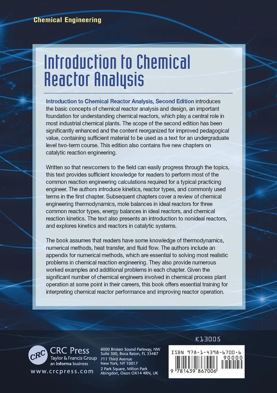 Rückseite: 9781439867006 | Introduction to Chemical Reactor Analysis | R. E. Hayes (u. a.) | Buch