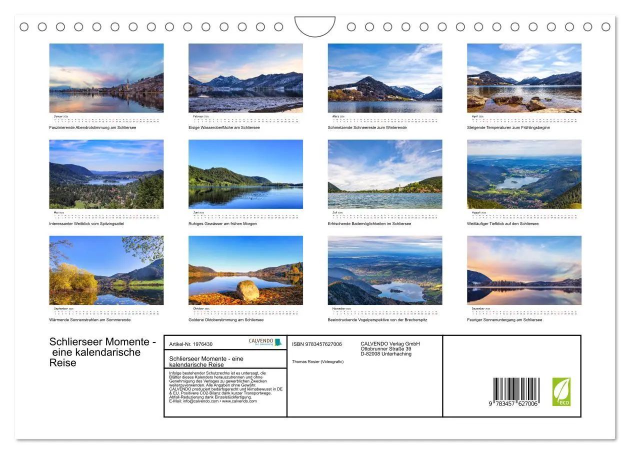 Bild: 9783457627006 | Schlierseer Momente - eine kalendarische Reise (Wandkalender 2026...