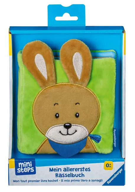 Bild: 9783473397006 | ministeps: Mein allererstes Rasselbuch | Ab 0 Monaten | Buch | 6 S.