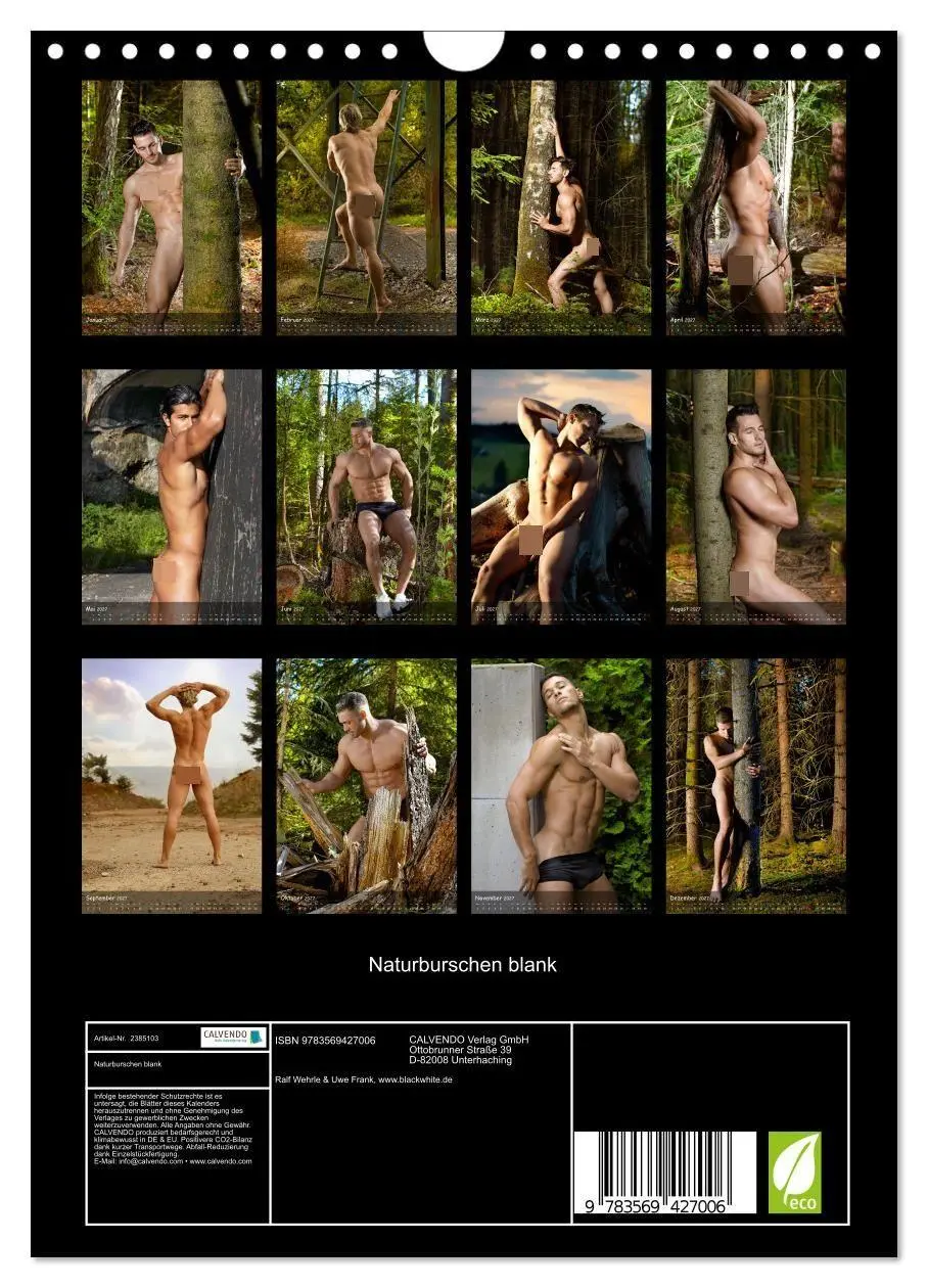 Bild: 9783569427006 | Naturburschen blank (Wandkalender 2027 DIN A4 hoch), CALVENDO...