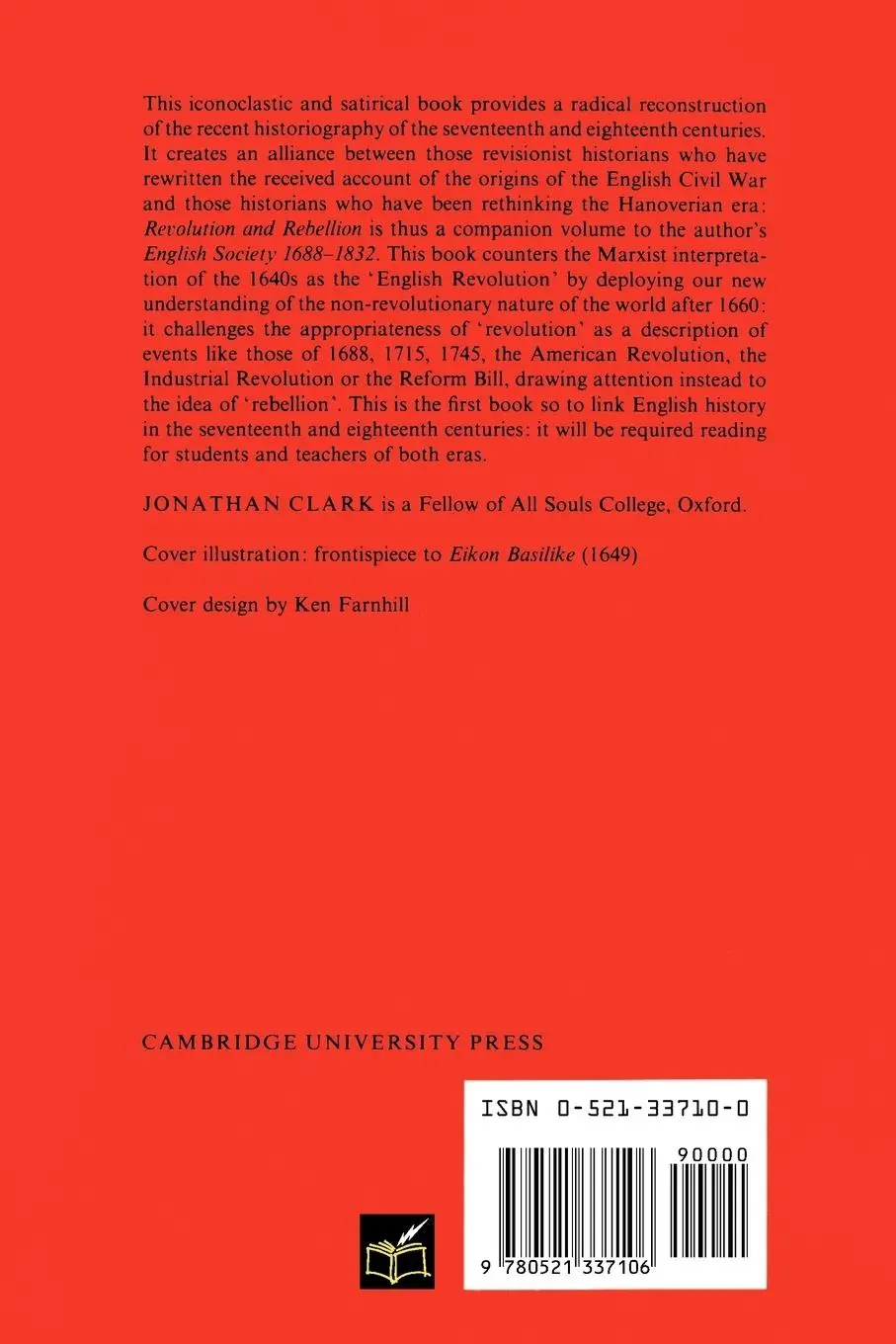 Rückseite: 9780521337106 | Revolution and Rebellion | Jonathan Clark | Taschenbuch | Englisch
