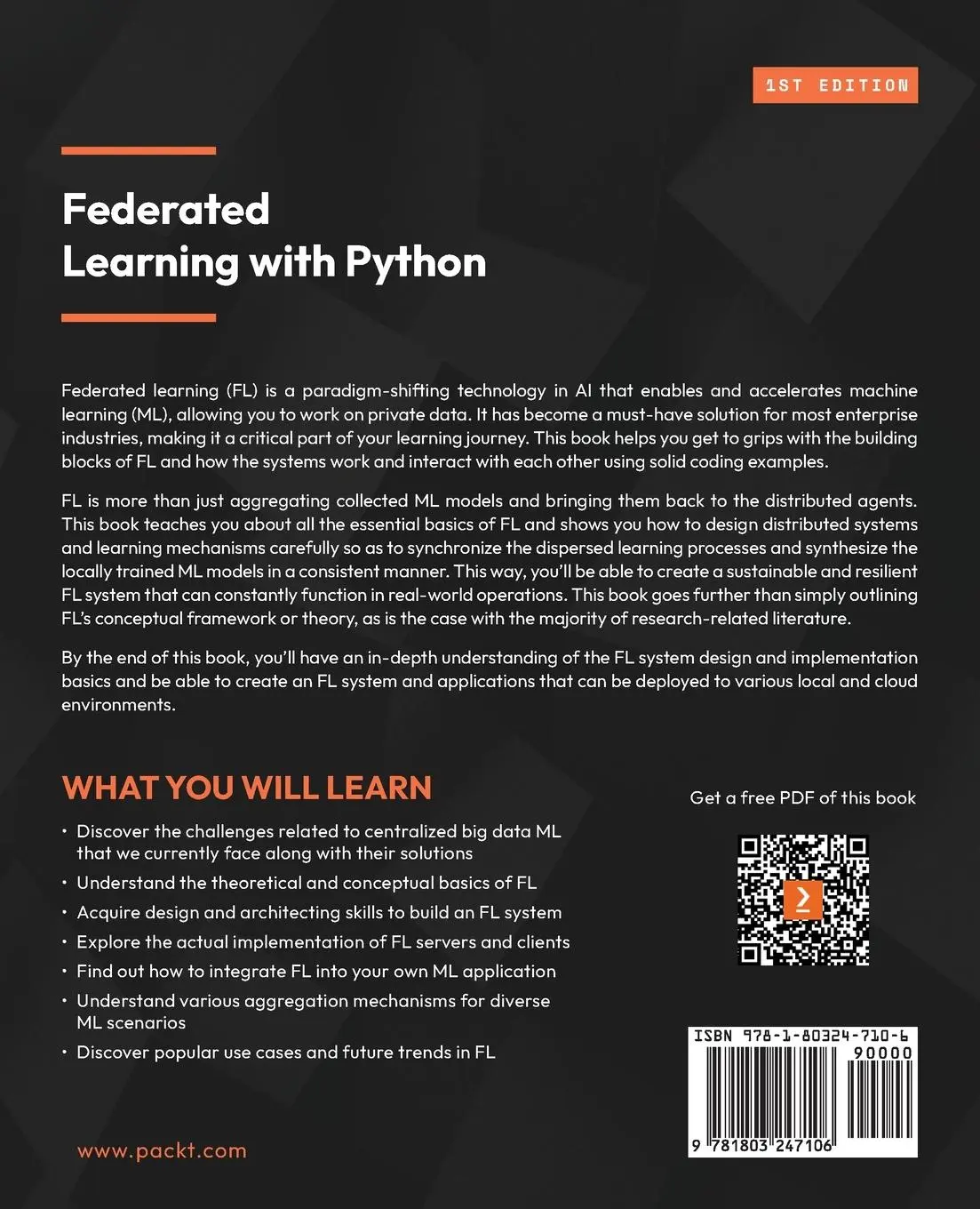 Rückseite: 9781803247106 | Federated Learning with Python | Kiyoshi Nakayama (u. a.) | Buch