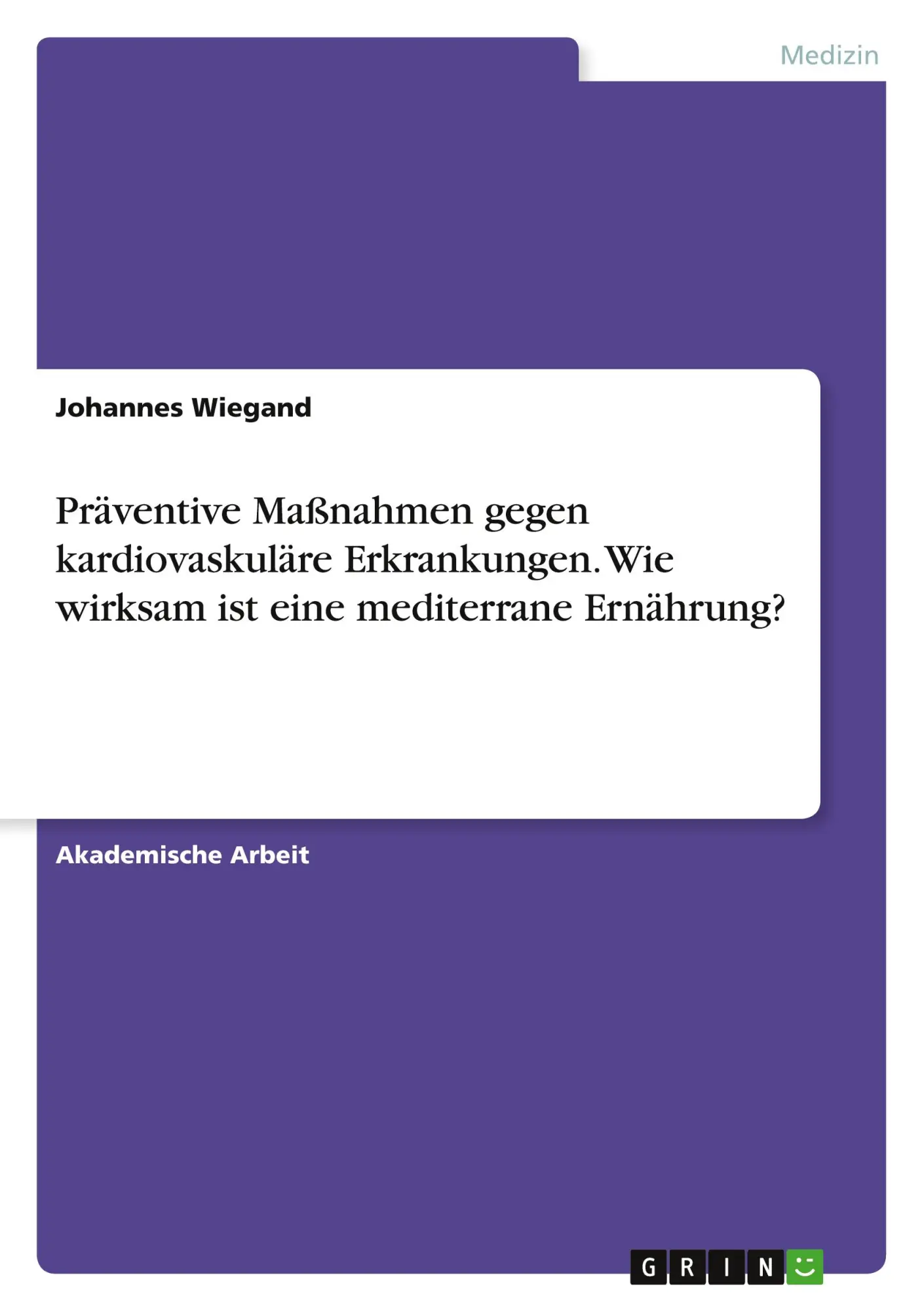 Cover: 9783346117106 | Präventive Maßnahmen gegen kardiovaskuläre Erkrankungen. Wie...