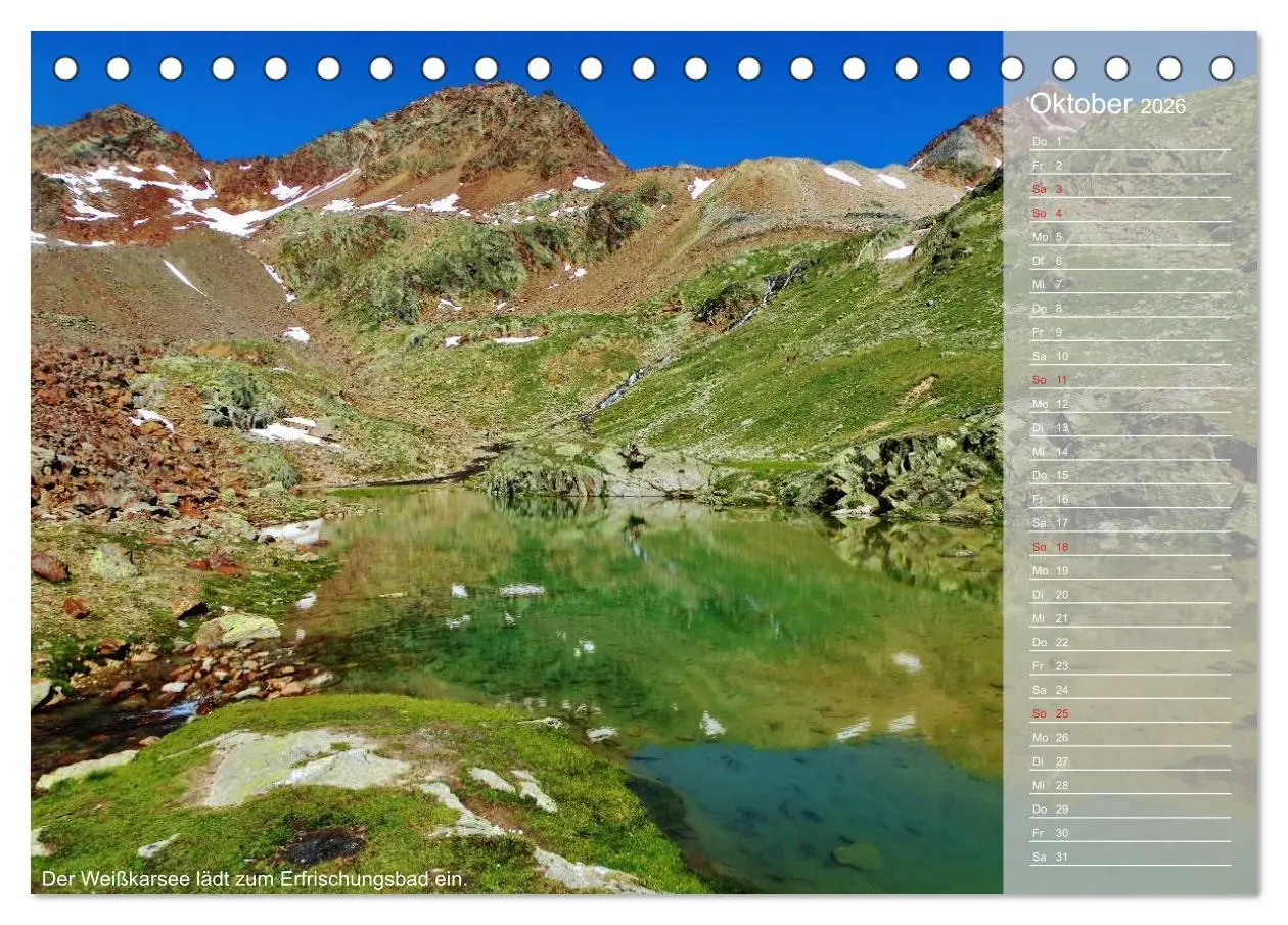 Bild: 9783516187106 | Alpenüberquerung (Tischkalender 2026 DIN A5 quer), CALVENDO...