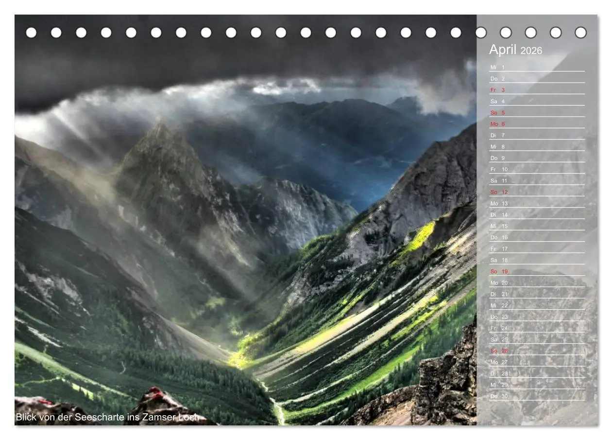 Bild: 9783516187106 | Alpenüberquerung (Tischkalender 2026 DIN A5 quer), CALVENDO...