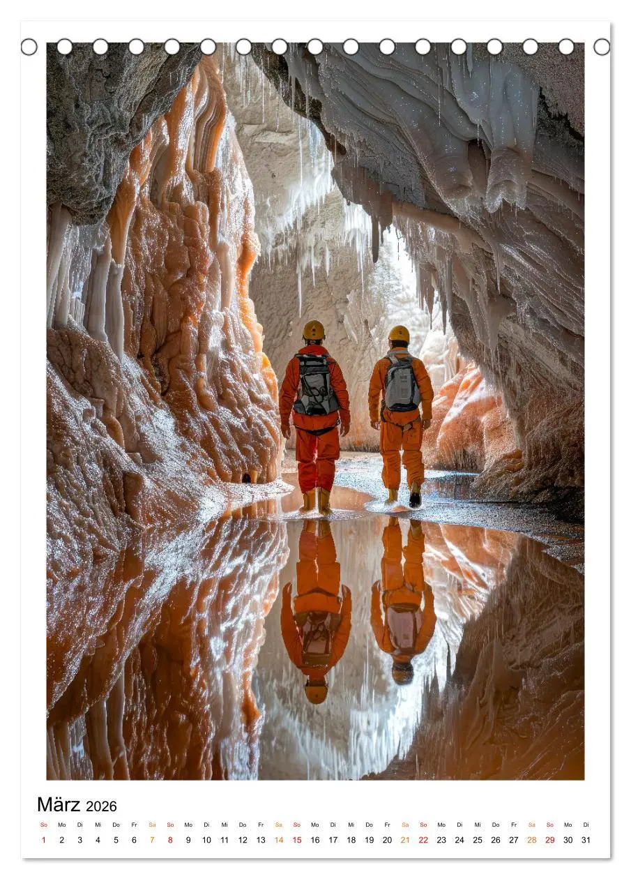 Bild: 9783516257106 | Höhlenforscher - die Unterwelt erforschen (Tischkalender 2026 DIN...
