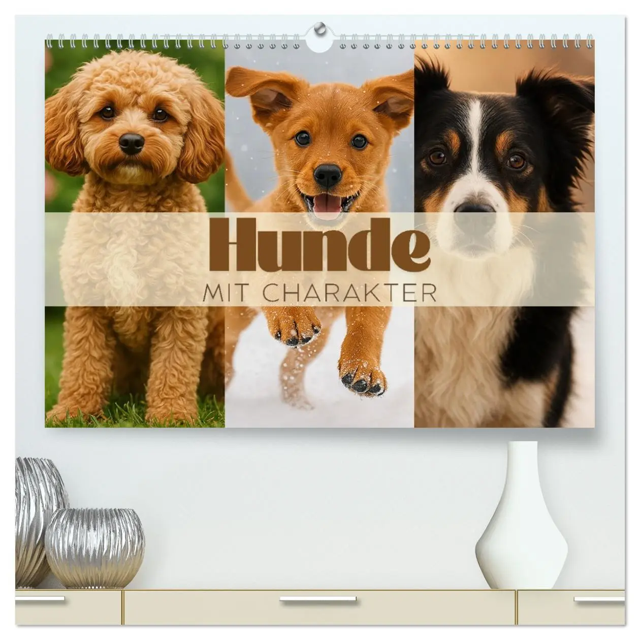 Cover: 9783516637106 | Hunde mit Charakter (hochwertiger Premium Wandkalender 2026 DIN A2...