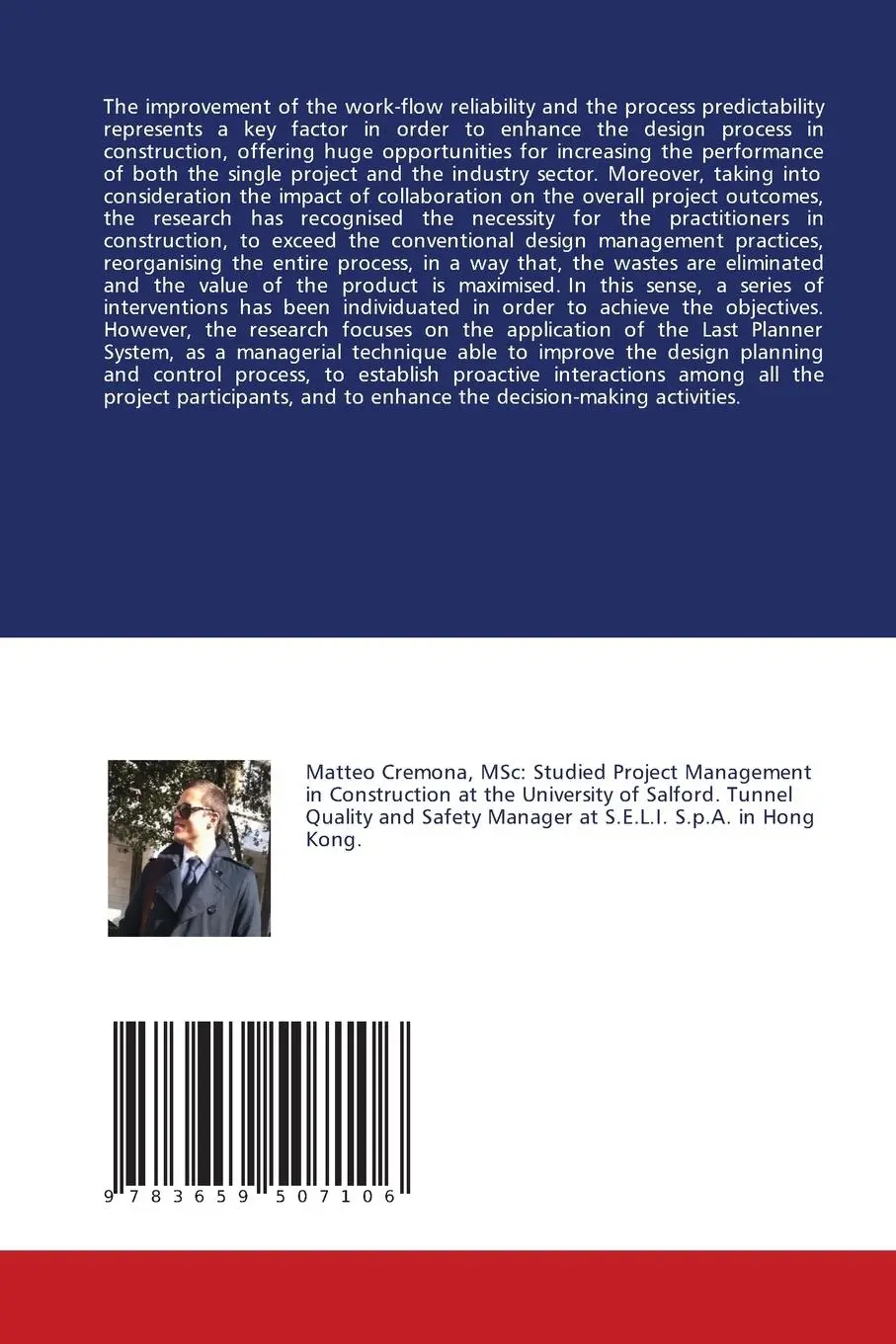 Rückseite: 9783659507106 | The application of Last Planner System in Construction Design | Buch