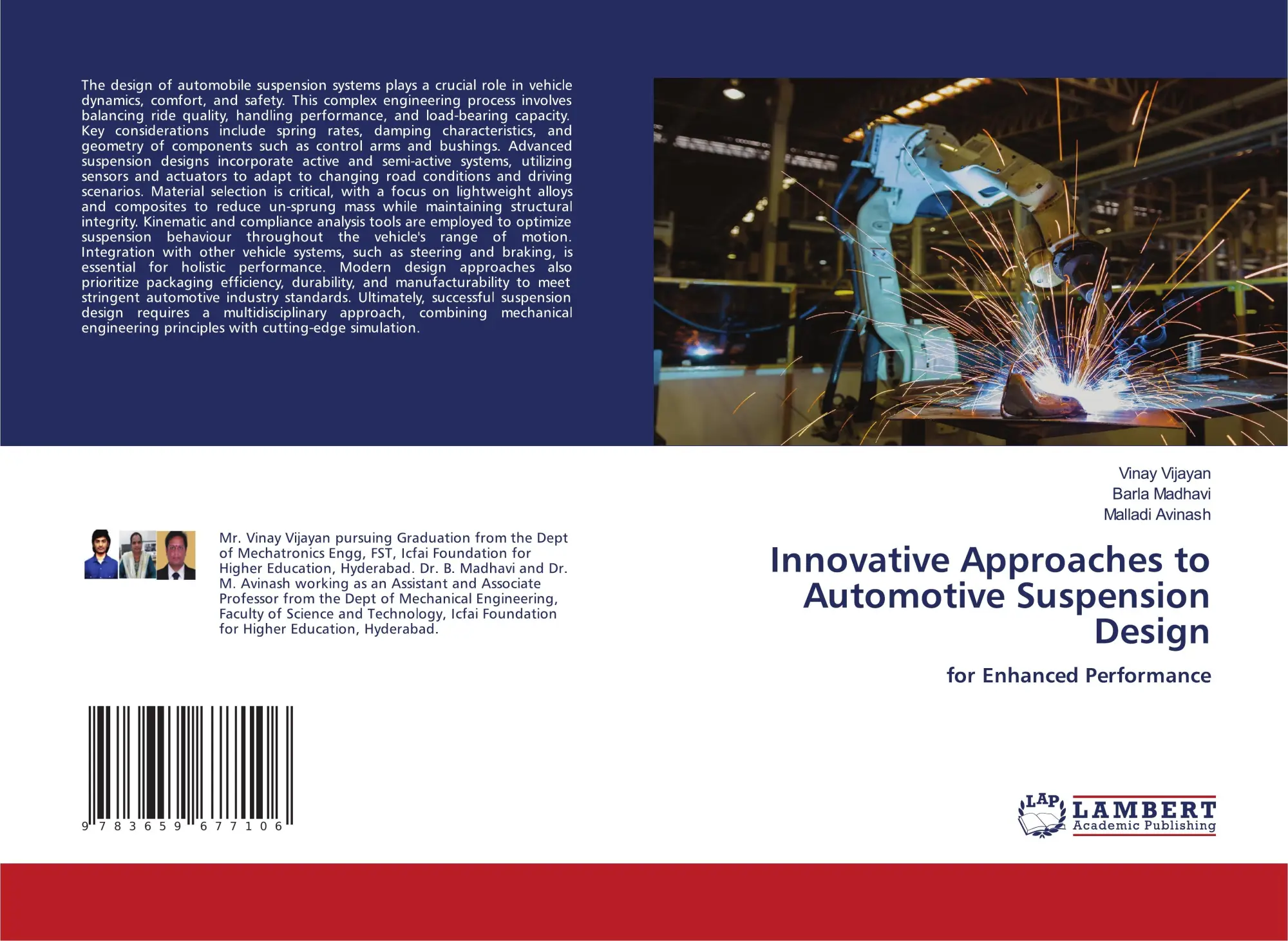Cover: 9783659677106 | Innovative Approaches to Automotive Suspension Design | Taschenbuch