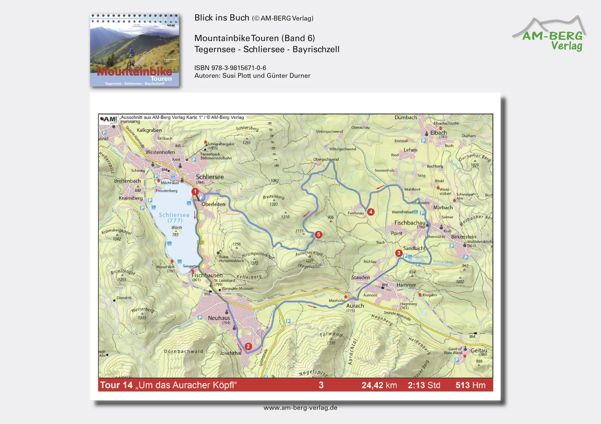 Bild: 9783981567106 | Mountainbike Touren Tegernsee - Schliersee - Bayrischzell | Band 6