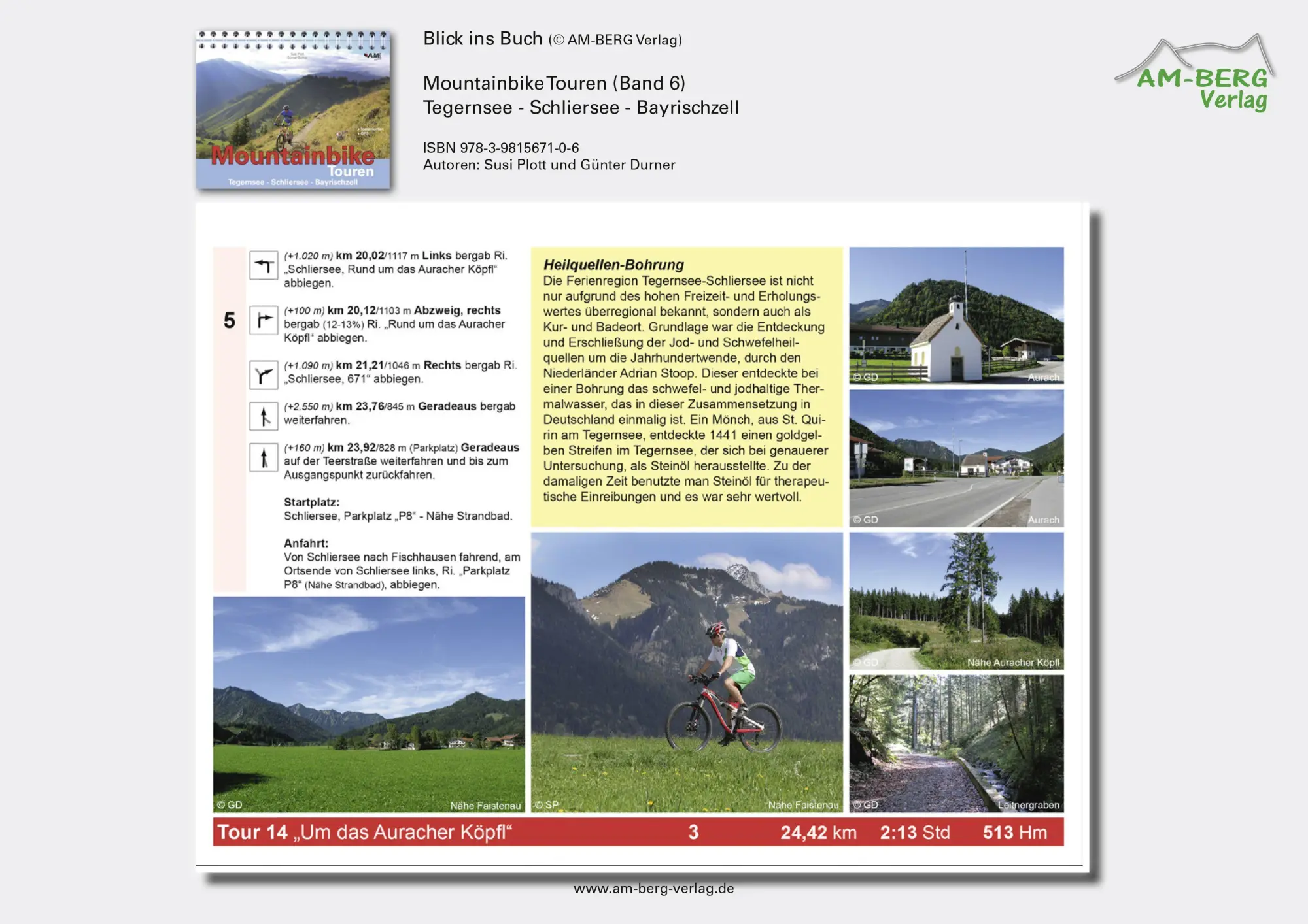 Bild: 9783981567106 | Mountainbike Touren Tegernsee - Schliersee - Bayrischzell | Band 6
