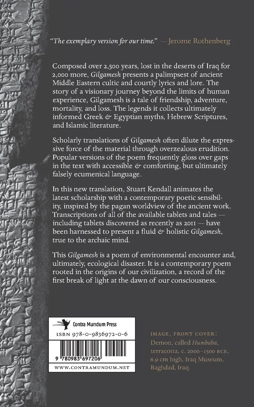 Rückseite: 9780983697206 | Gilgamesh | Taschenbuch | Englisch | 2012 | Contra Mundum Press