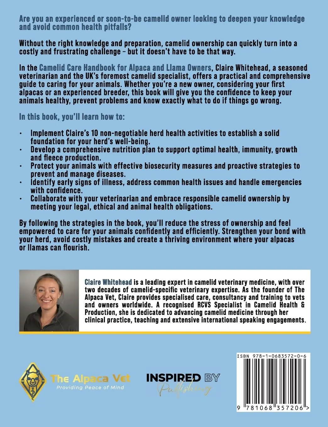 Rückseite: 9781068357206 | The Camelid Care Handbook for Alpaca &amp; Llama Owners | Whitehead | Buch
