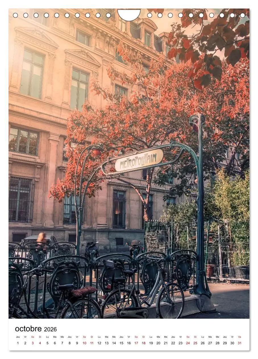 Bild: 9783516557206 | Visite de Paris (Calendrier mural 2026 DIN A4 horizontal), CALVENDO...