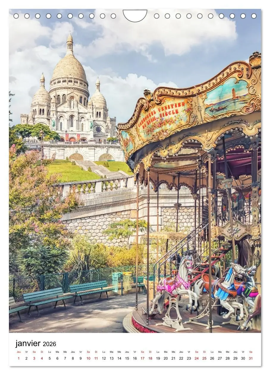 Bild: 9783516557206 | Visite de Paris (Calendrier mural 2026 DIN A4 horizontal), CALVENDO...