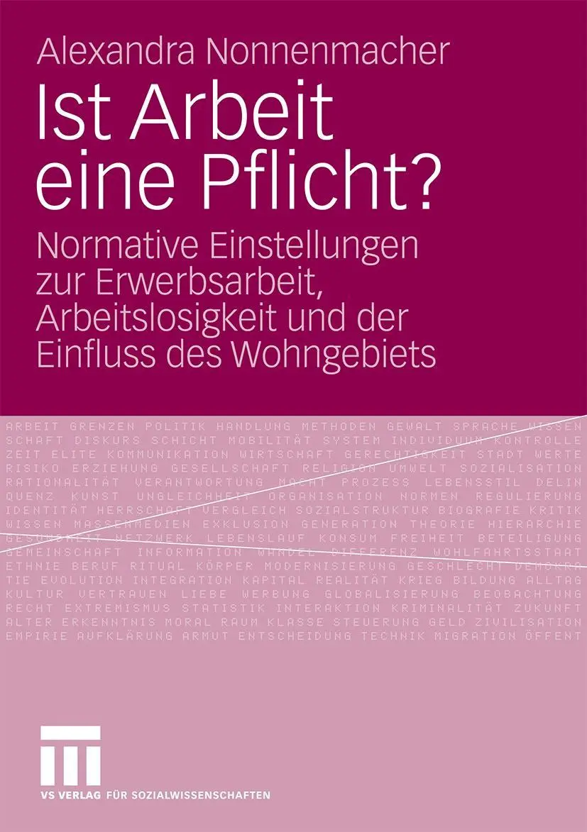 Cover: 9783531167206 | Ist Arbeit eine Pflicht? | Alexandra Nonnenmacher | Taschenbuch | 2009