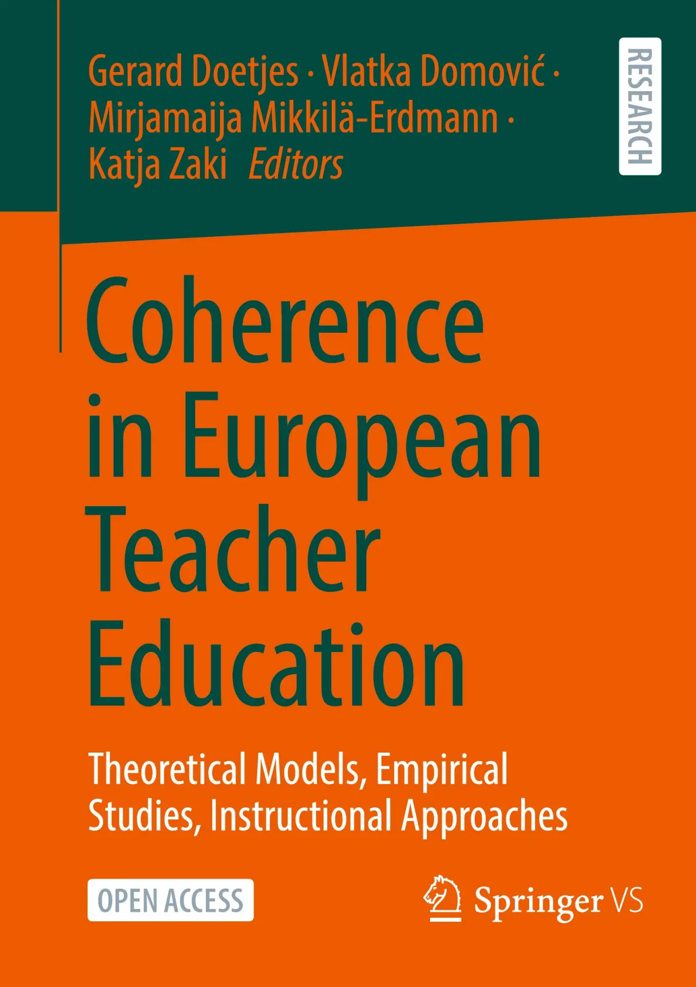 Cover: 9783658437206 | Coherence in European Teacher Education | Gerard Doetjes (u. a.)
