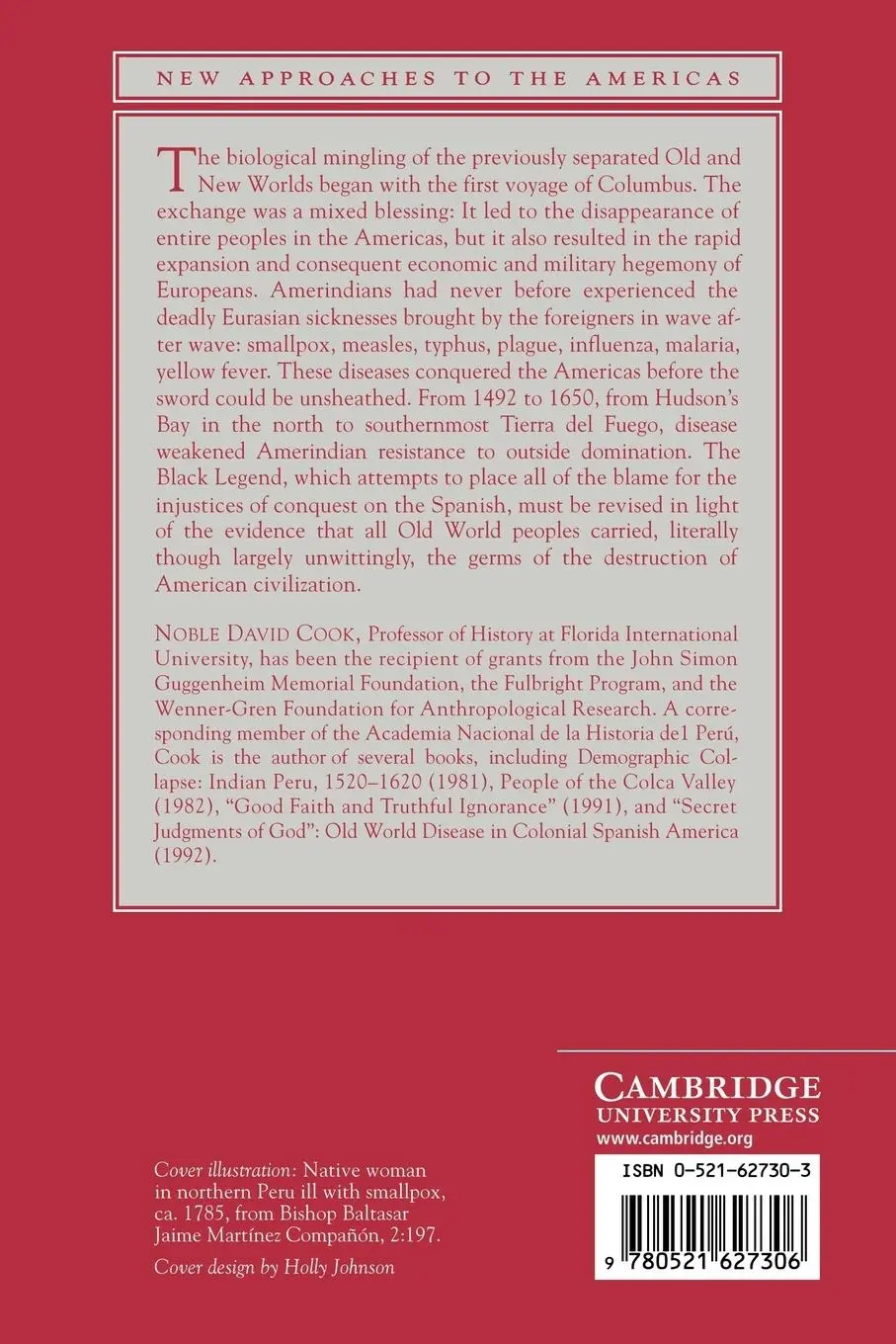 Rückseite: 9780521627306 | Born to Die | Disease and New World Conquest, 1492 1650 | Cook | Buch