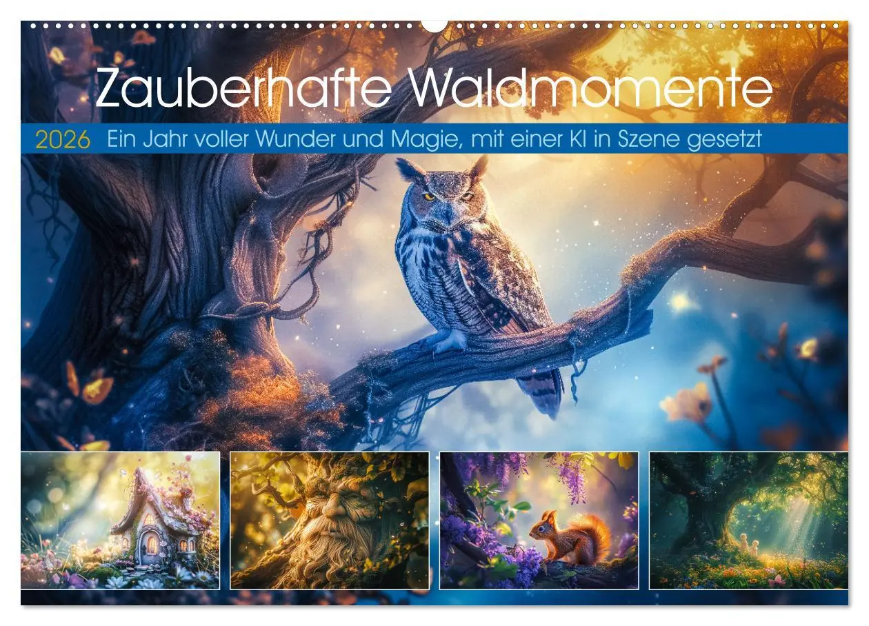 Cover: 9783457387306 | Zauberhafte Waldmomente (Wandkalender 2026 DIN A2 quer), CALVENDO...