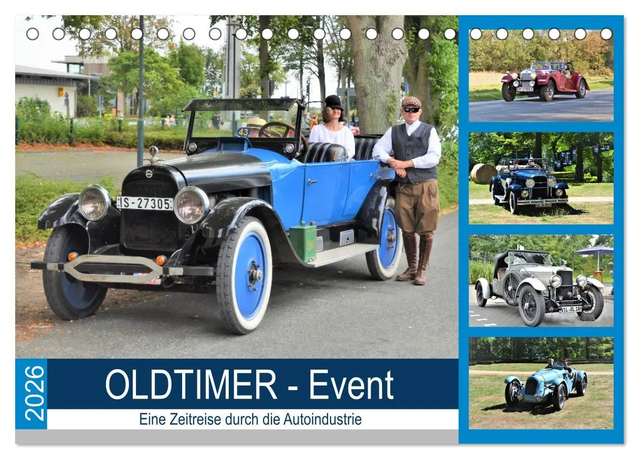 Cover: 9783457697306 | OLDTIMER-Event (Tischkalender 2026 DIN A5 quer), CALVENDO...